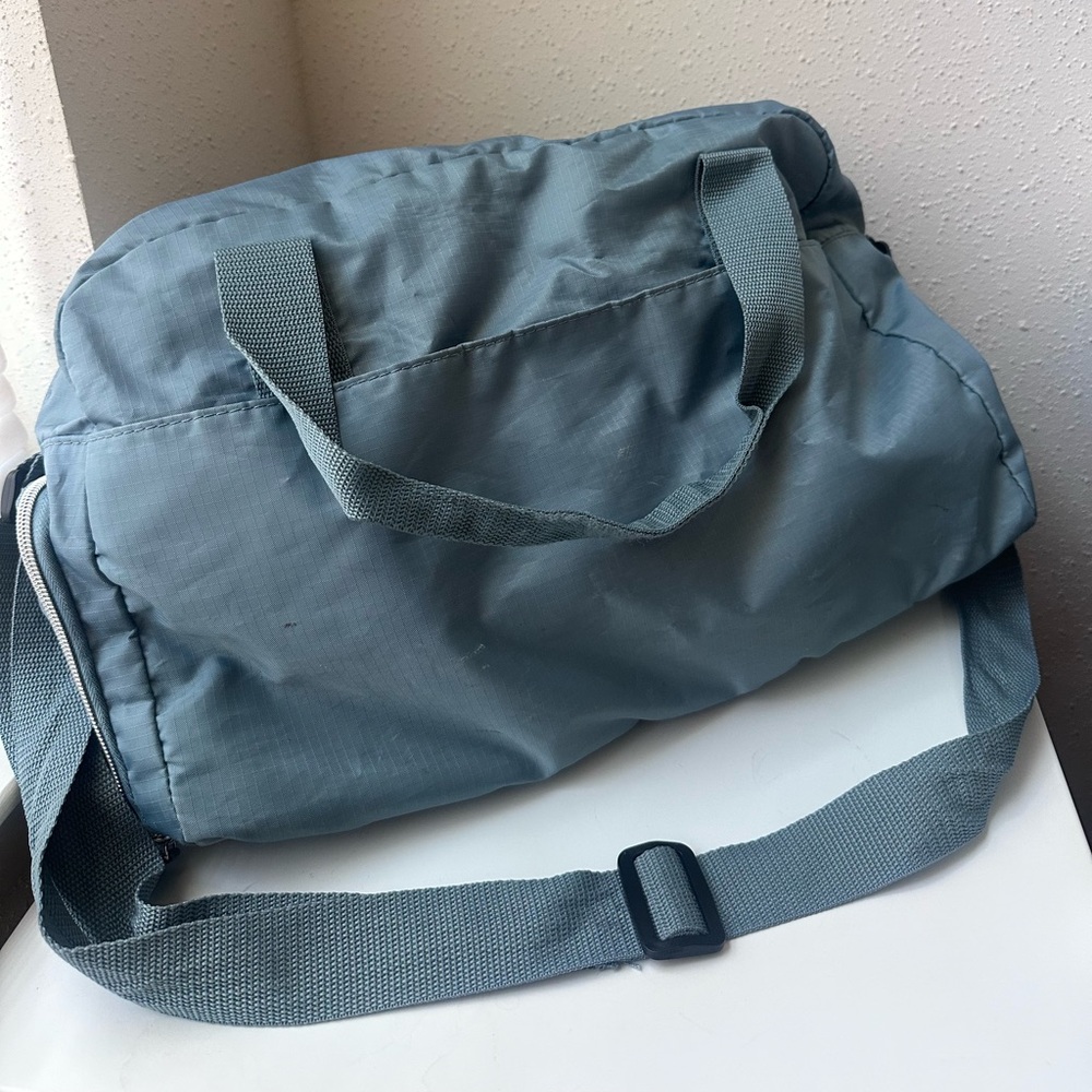 Blue Duffel Gym Bag